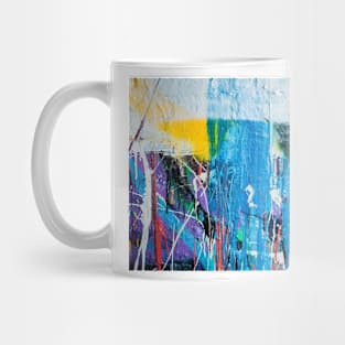 Dripping paint graffiti wall Mug